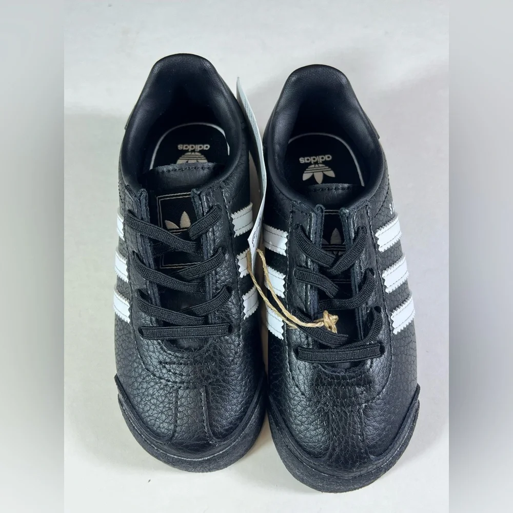 🆕Adidas Kids Samoa sneakers in Black & White – Size 8K New in Box + Extra Laces